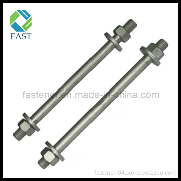Hot Galvanizing Stud Bolts with Nuts and Washers